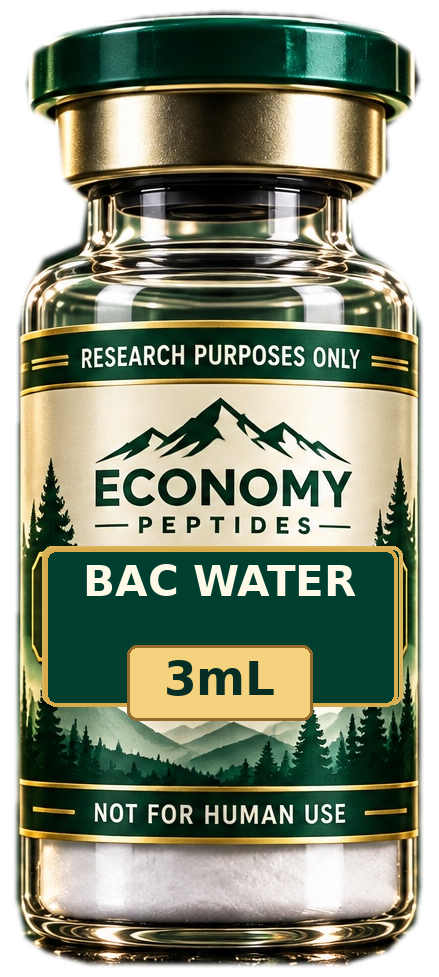 Economy Peptides BAC Water 3 mL research vial