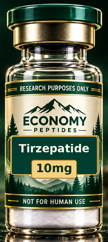 Economy Peptides Tirzepatide 10 mg research vial