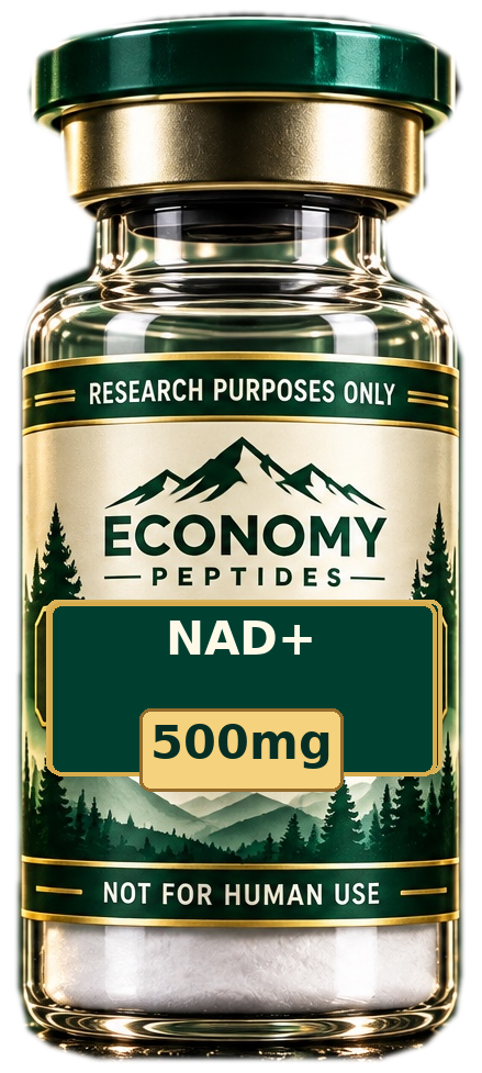 Economy Peptides NAD+ 500 mg research vial